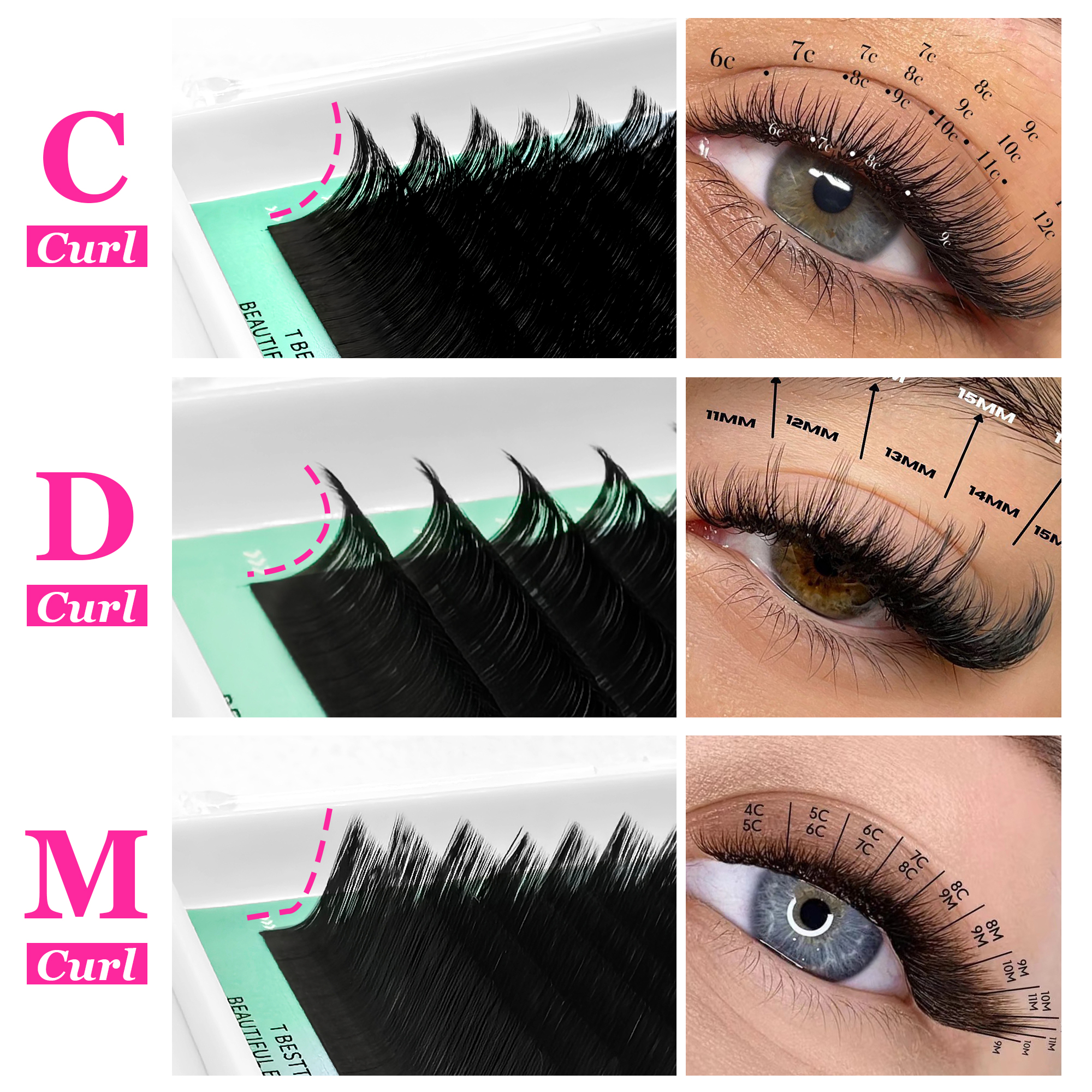 Eyelash Extensions Classic - Tbestt Cashmere Classic Eyelash Extensions Faux
