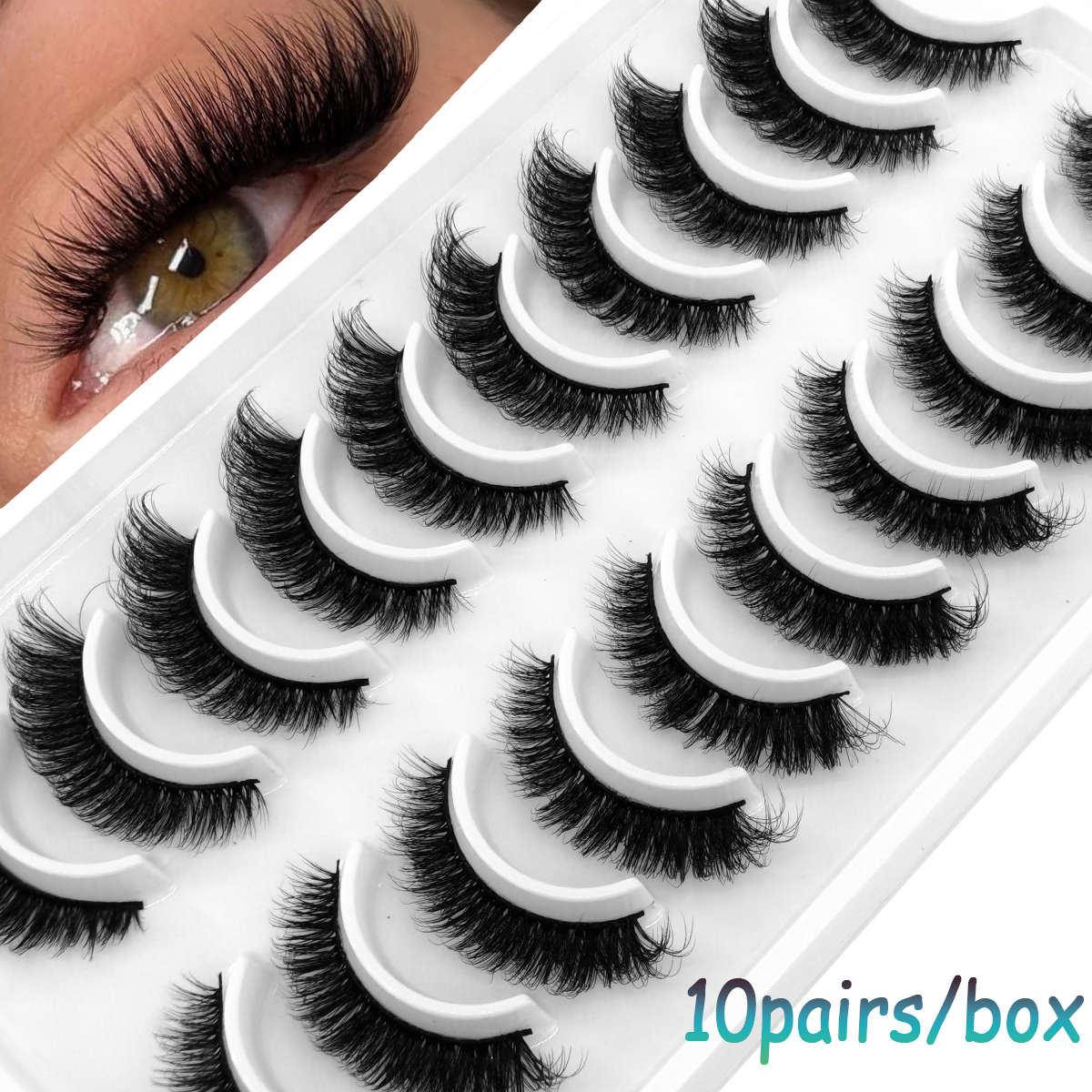 Eyelash Extension Russian - HBZGTLAD Russian Strip Lashes 10 Pairs