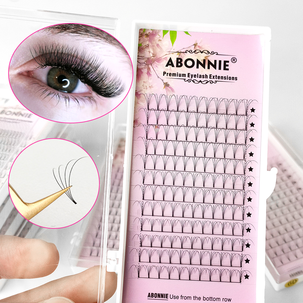 Eyelash Extension Russian - Abonnie 6D Narrow Fan Premade Fans