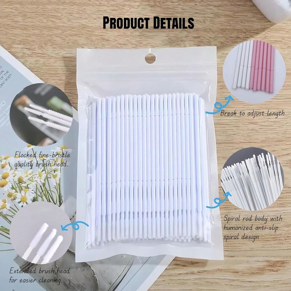 Eyelash Extension Eyelash - (Free Shipping)Disposable Mini Eyelash Brush For