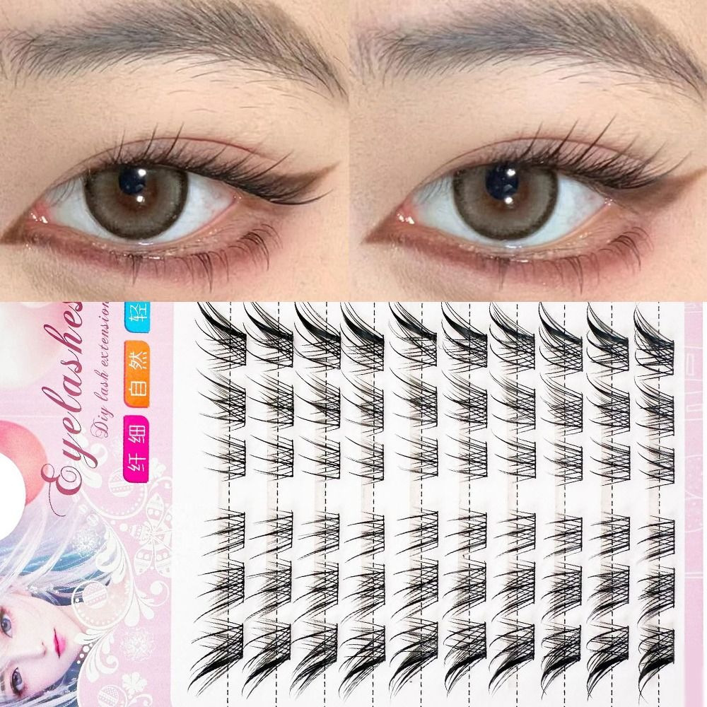 3D Cat Eye Clusters Lashes Nat - Eyelash Extension Fox Eye avaliação e preço