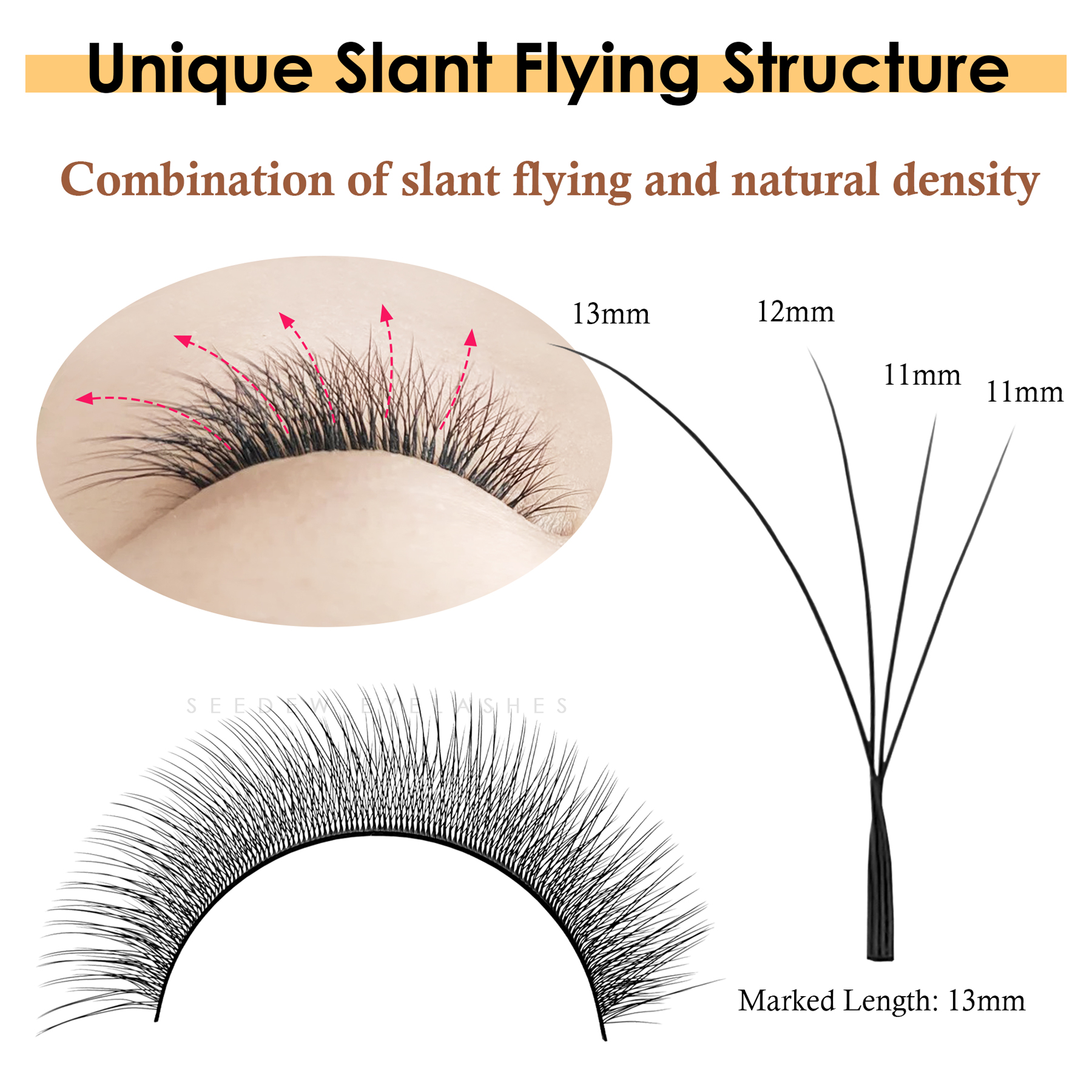 SEEDEW Fox 3D 4D Eyelash Exten - Eyelash Extension Fox Eye avaliação e preço