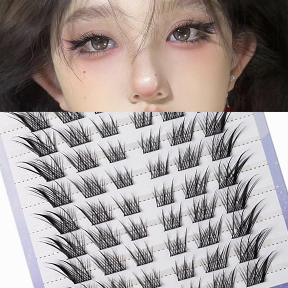 3D Cat Eye Natural Lashes Clus - Eyelash Extension Fox Eye avaliação e preço