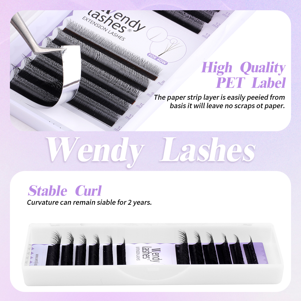 Wendy Lashes 12 Rows Fox Eyes  - Eyelash Extension Fox Eye avaliação e preço