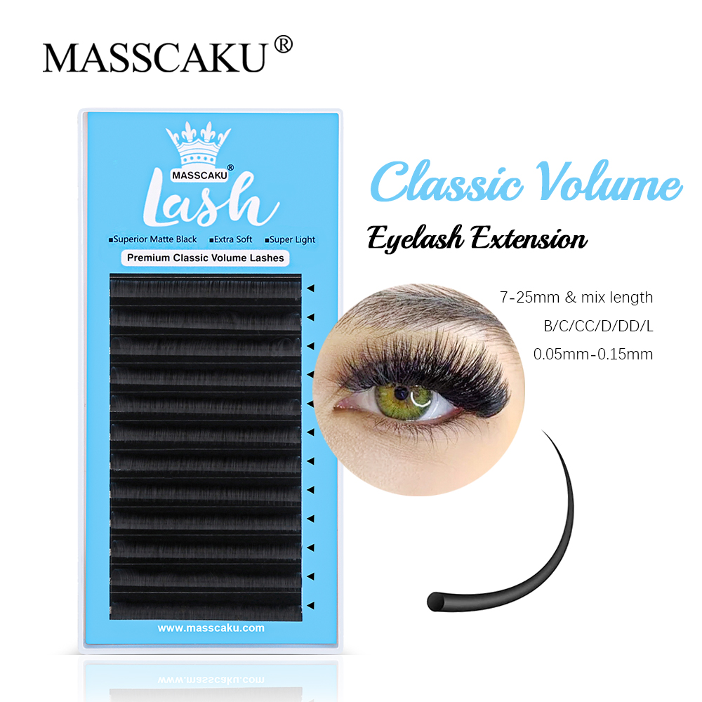 MASSCAKU 0.05/0.07/0.10/0.15mm - Eyelash Extensions Classic avaliação e preço