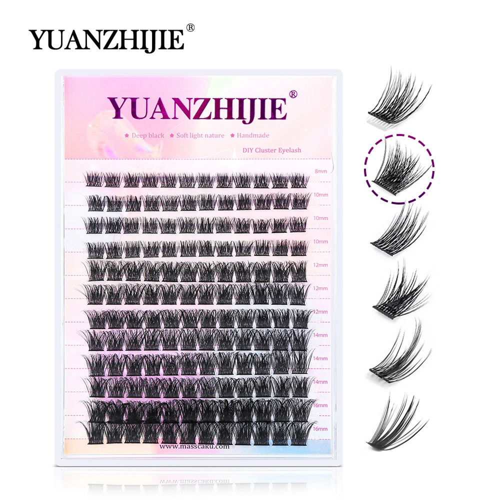 144 pcs DIY Cluster Segmented  - Eyelash Extension Russian avaliação e preço