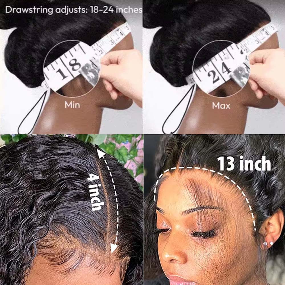Geeta Yaki Drawstring Wig 13x4 - Eyelash Extension Natural Look avaliação e preço