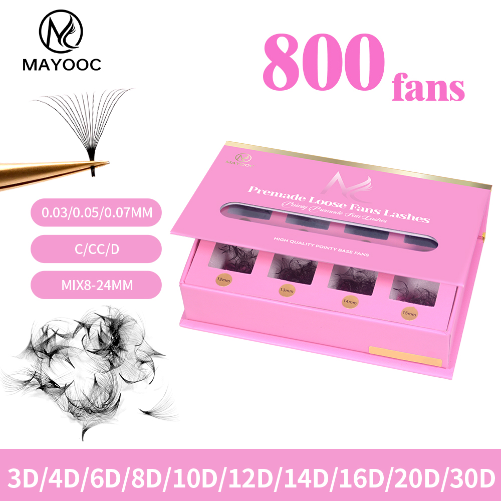 MAYOOC 800Fans Loose Fan Lashe - Eyelash Extension Russian avaliação e preço