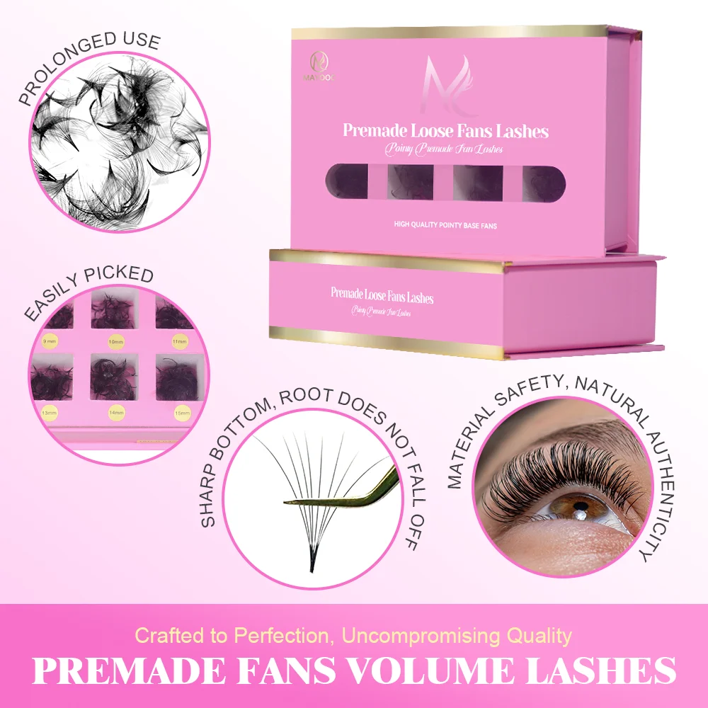 MAYOOC 800Fans Loose Fan Lashe - Eyelash Extension Russian avaliação e preço