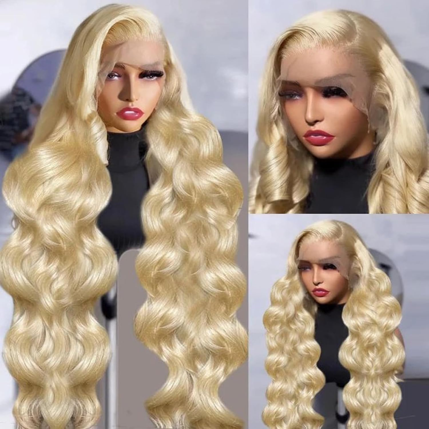 613 Honey Blonde 13x6 Lace Fro - Eyelash Extension Natural Look avaliação e preço