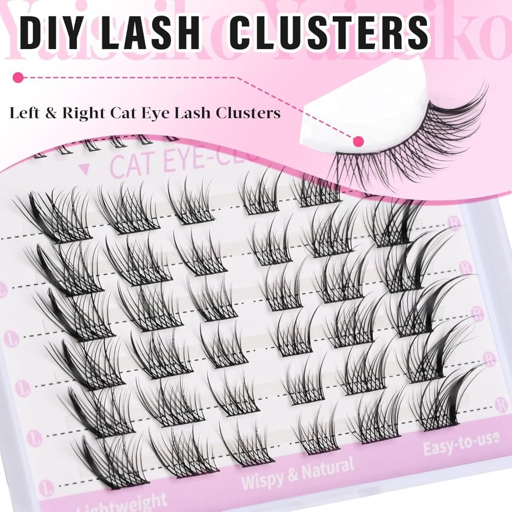 New 3D Cat Eye Self Adhesive L - Eyelash Extension Fox Eye avaliação e preço