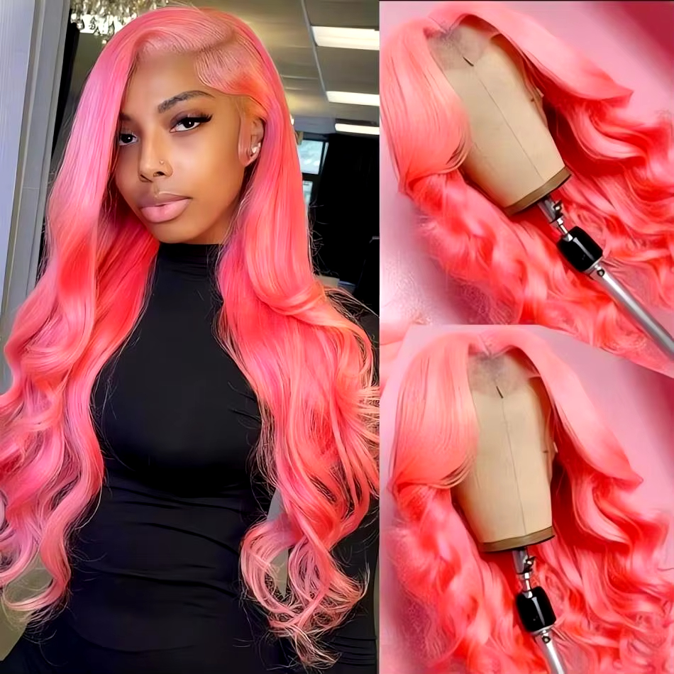 13x4 Body Wave Light Pink Lace - Eyelash Extension Natural Look avaliação e preço