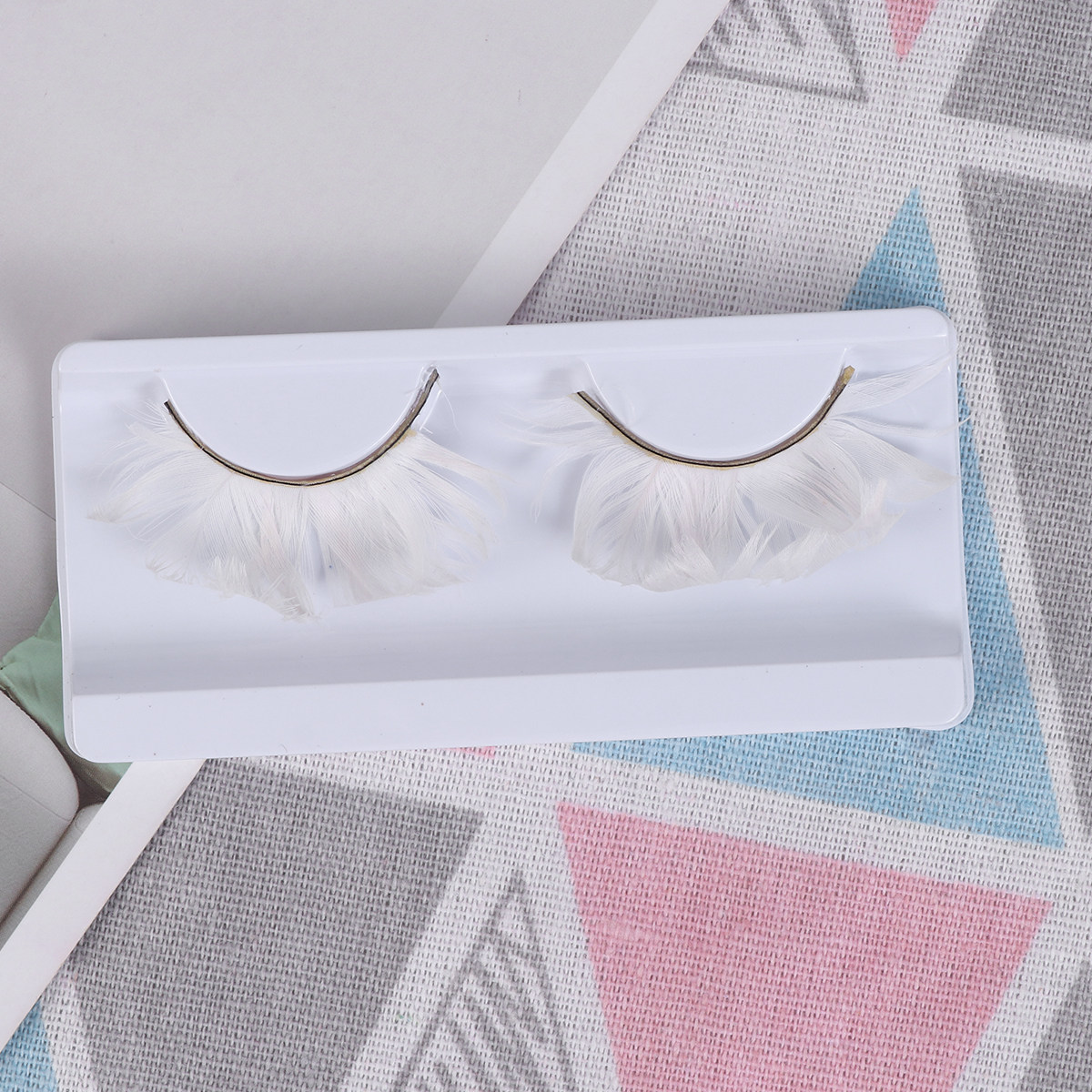 3Pair Pure Color Fake Eyelashe - Eyelash Extension Is Safe avaliação e preço