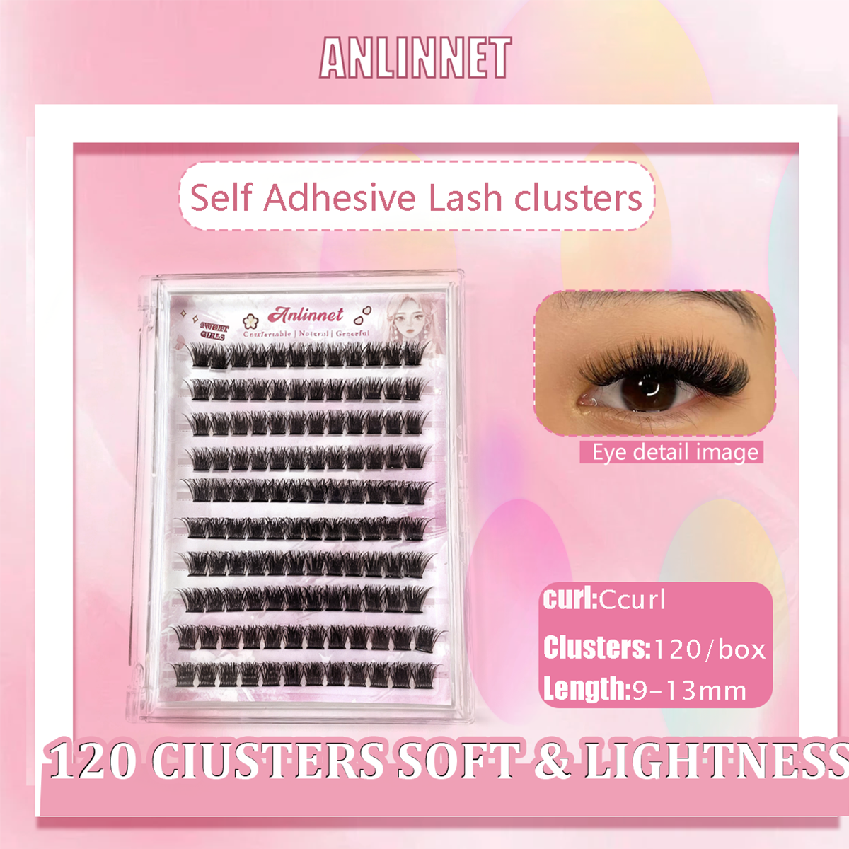 10 Rows Ultra-light Natural Lo - Eyelash Extension No 9 avaliação e preço