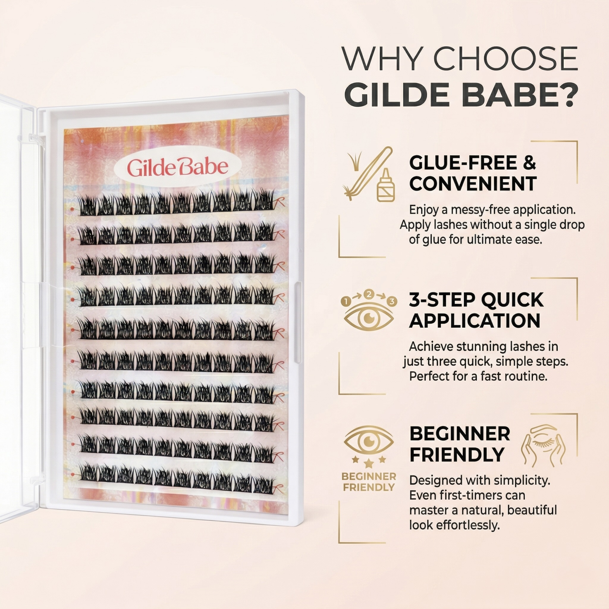 Gilde Babe Self Adhesive Fairy - Eyelash Extension No 9 avaliação e preço