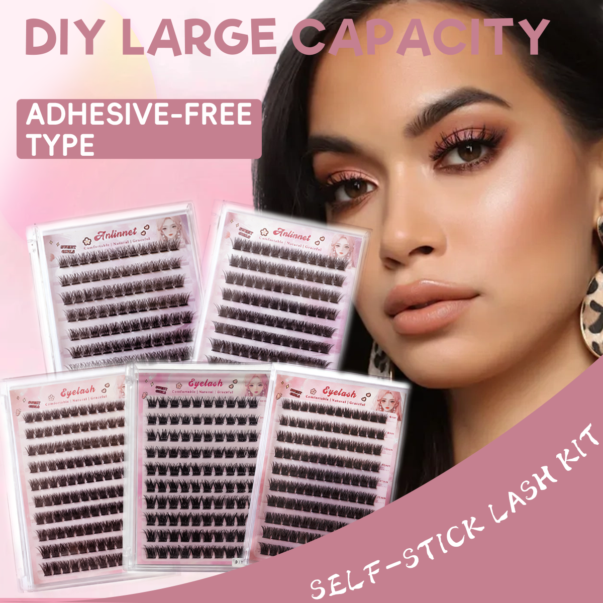 10 rows of No Glue Needed Lash - Eyelash Extension No 9 avaliação e preço