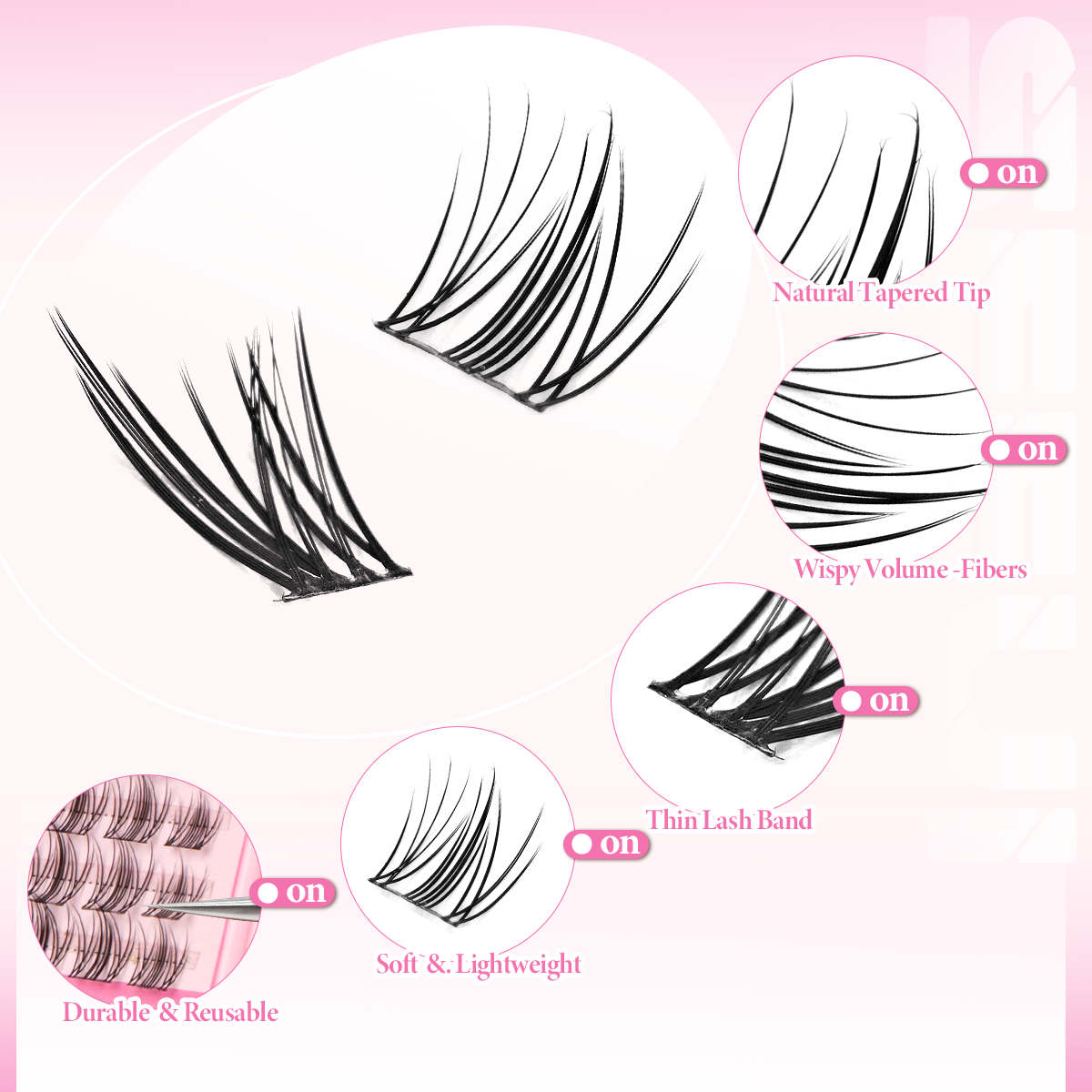 DIY Eyelashes Clusters Natural - Eyelash Extension Anime avaliação e preço