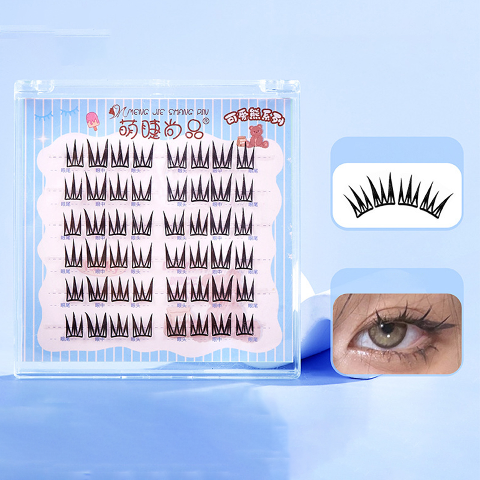 6 Rows New Doll False Eyelashe - Eyelash Extension No 9 avaliação e preço