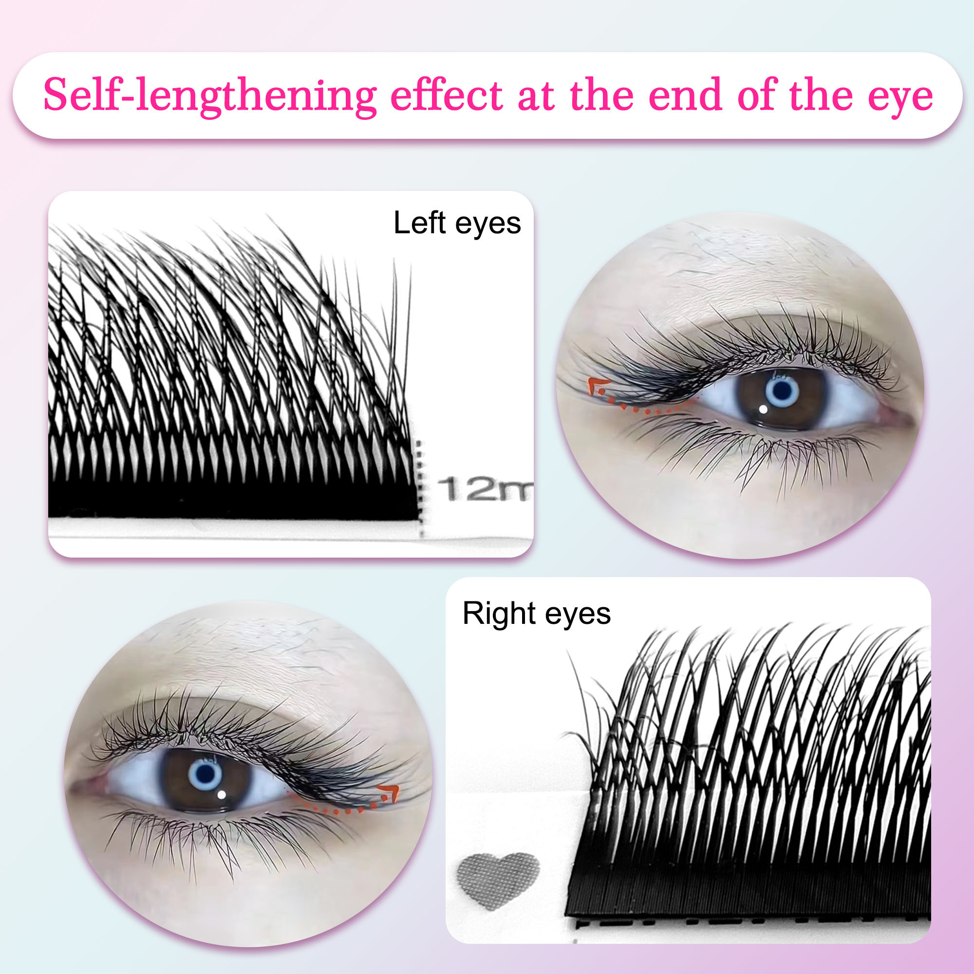CoMango Fox 5D YY Shaped Eye L - Eyelash Extension Fox Eye avaliação e preço