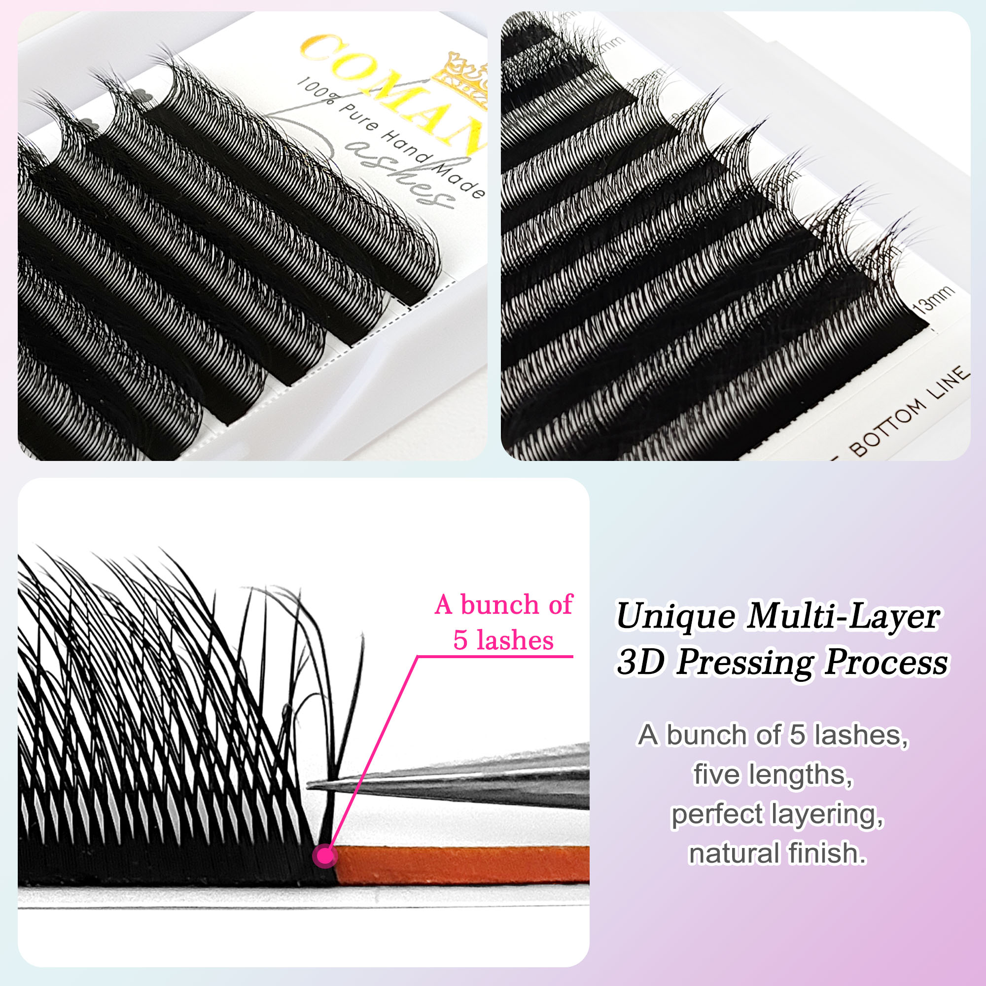CoMango Fox 5D YY Shaped Eye L - Eyelash Extension Fox Eye avaliação e preço