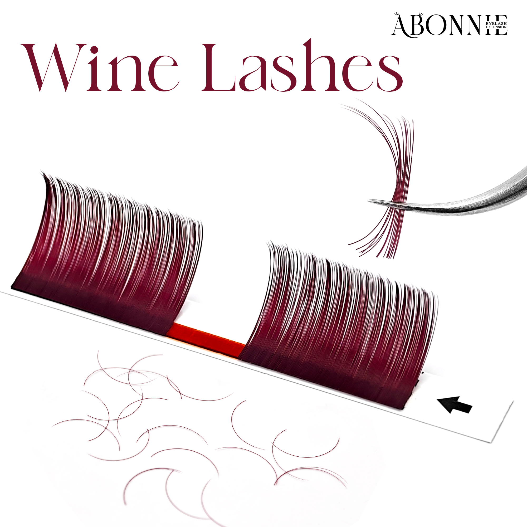 0.05 Burgundy Lashes Wine Red  - Eyelash Extensions Classic avaliação e preço