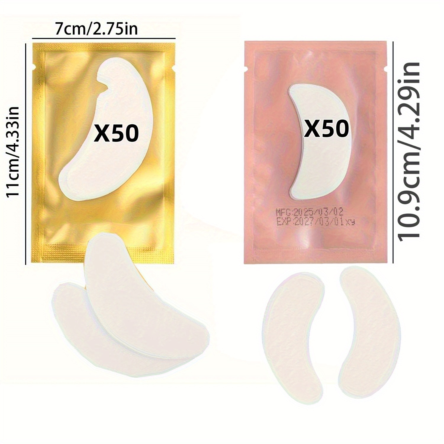 100Pcs Reusable Hydrogel Eye P - Eyelash Extension Eye Mask avaliação e preço