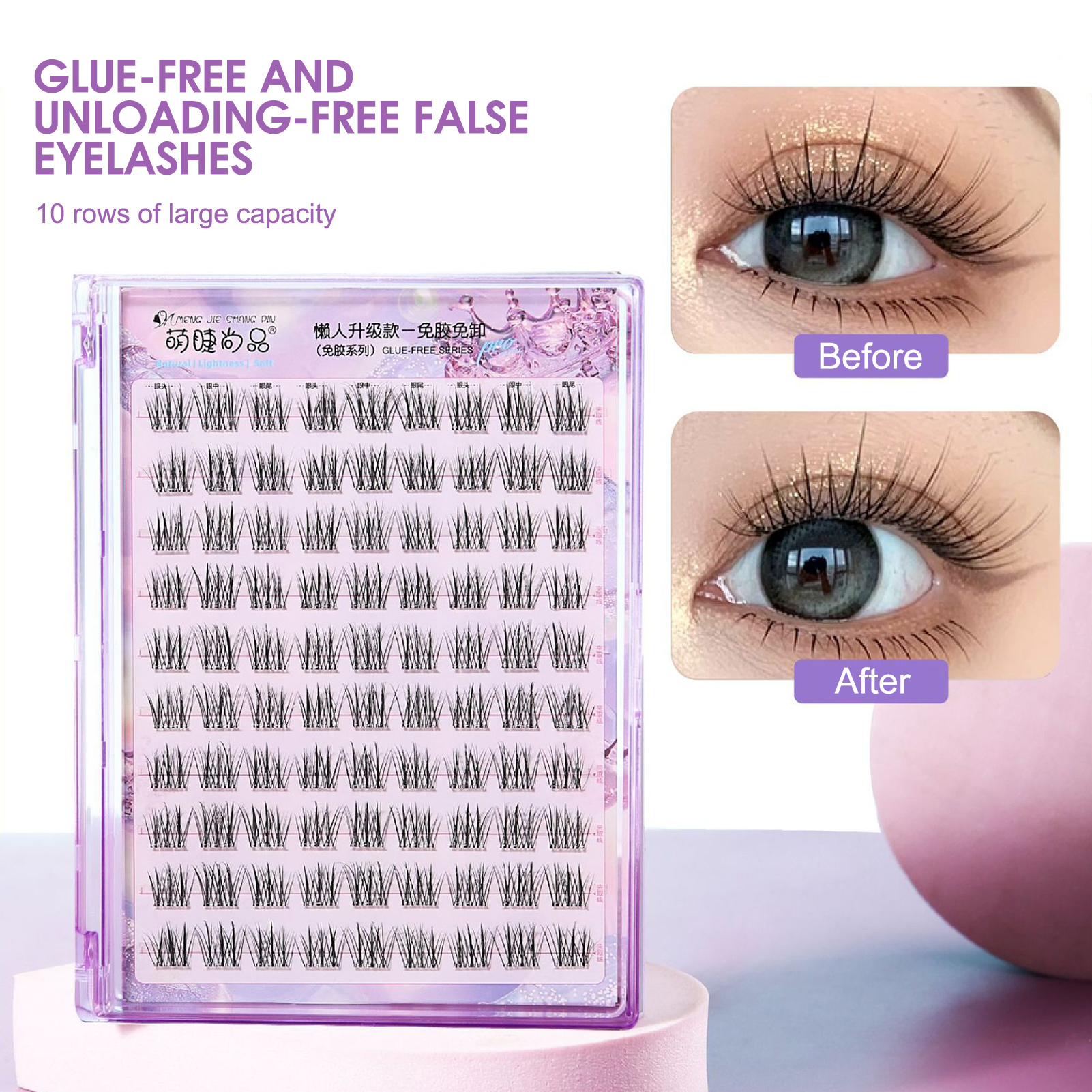 No Glue False Eyelashes extens - Eyelash Extension No 9 avaliação e preço