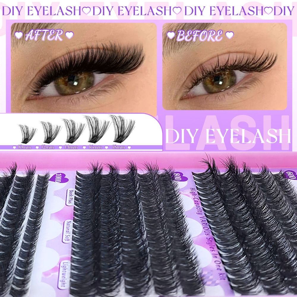 9-18mm Length False Eyelashes  - Eyelash Extension Natural Look avaliação e preço