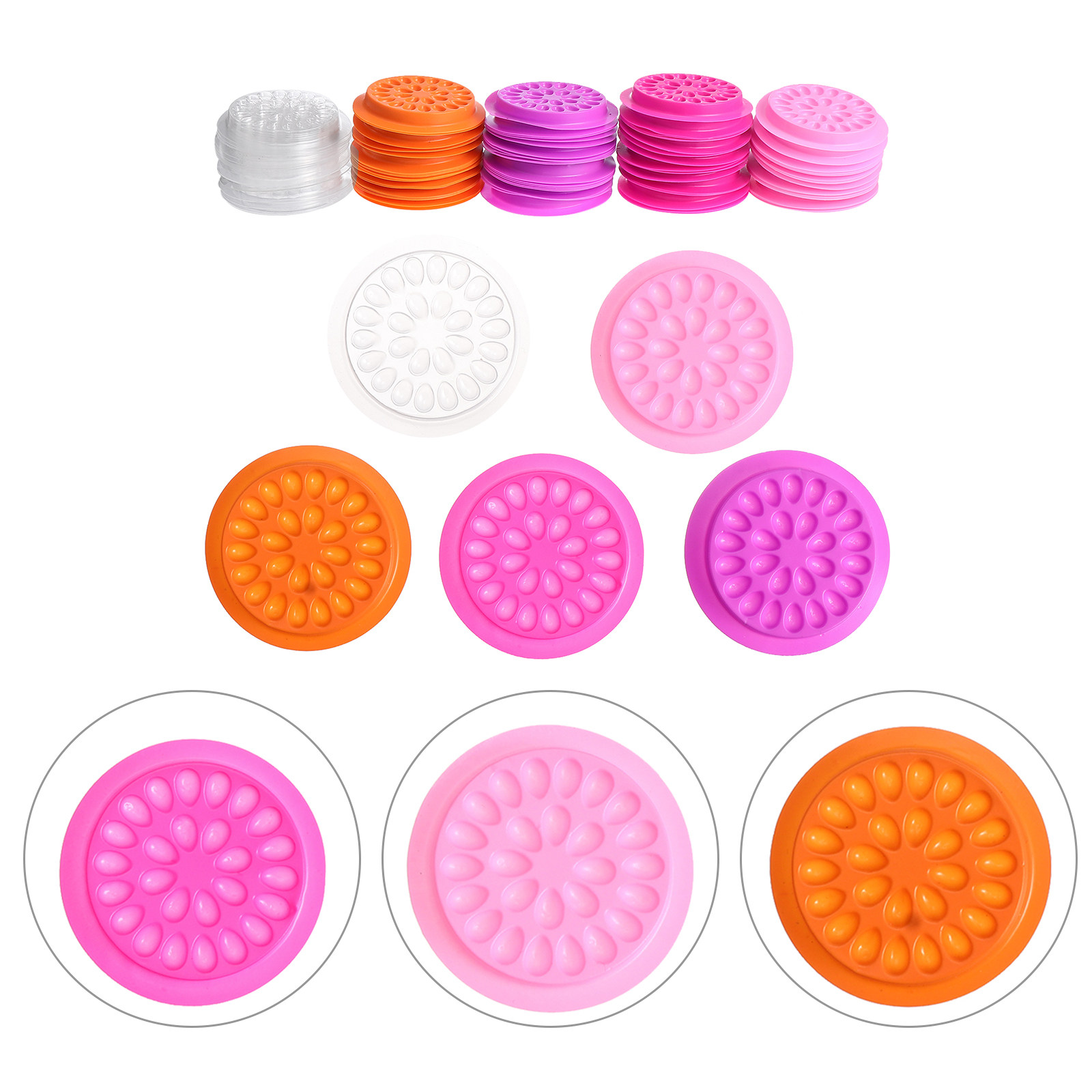100Pcs Flower Shape Eyelash Gl - Eyelash Extension Is Safe avaliação e preço