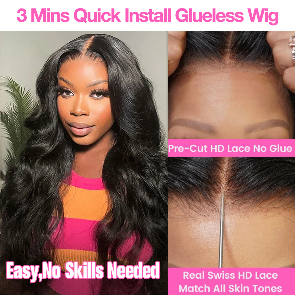 Wear Go Glueless Body Wave Lac - Eyelash Extension Natural Look avaliação e preço