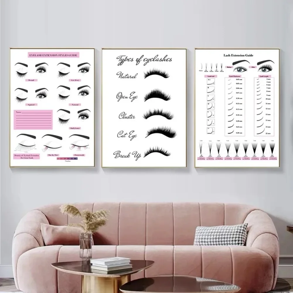 Canvas Painting HD Print Wall  - Eyelash Extension Eyelash avaliação e preço
