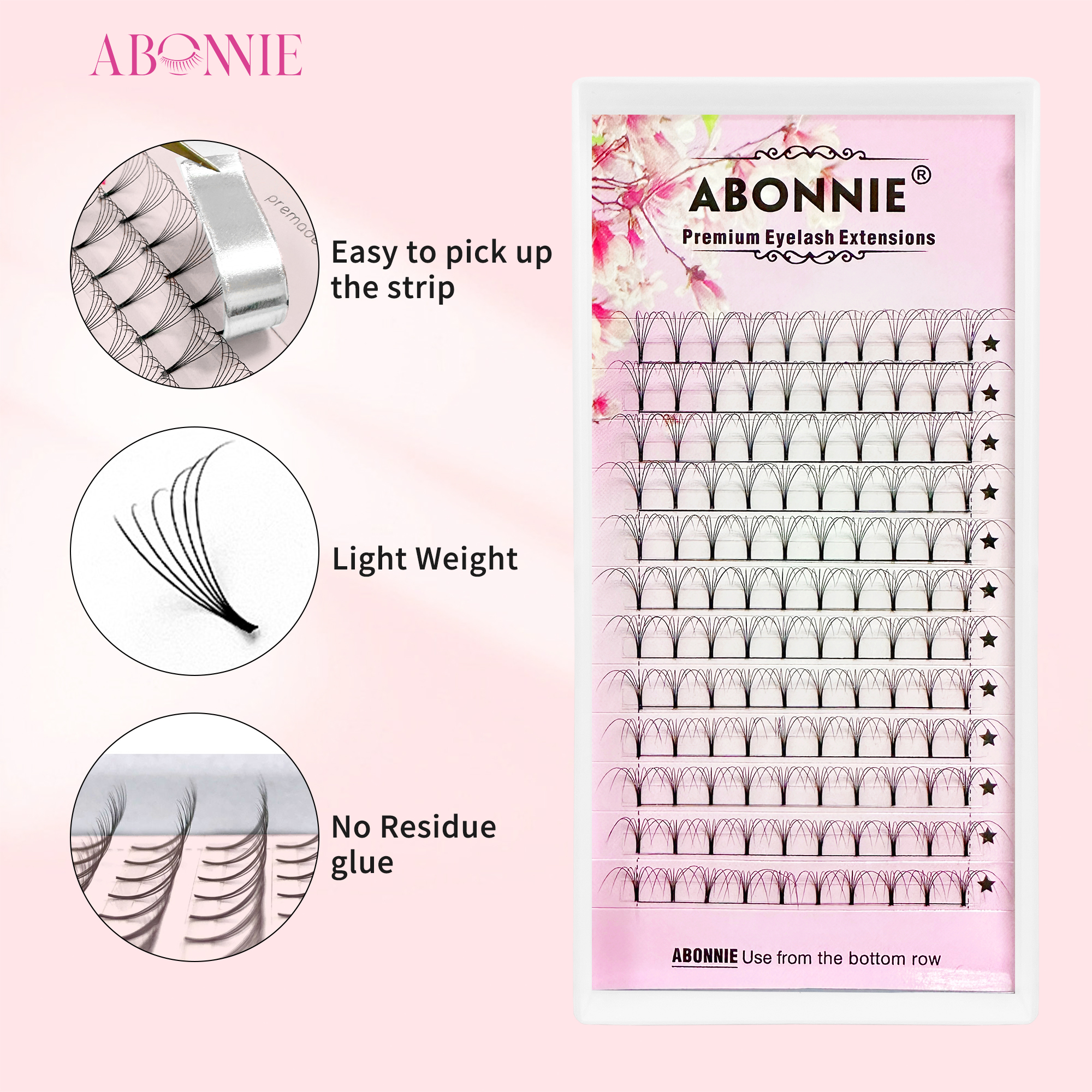 Abonnie 6D Narrow Fan Premade  - Eyelash Extension Russian avaliação e preço