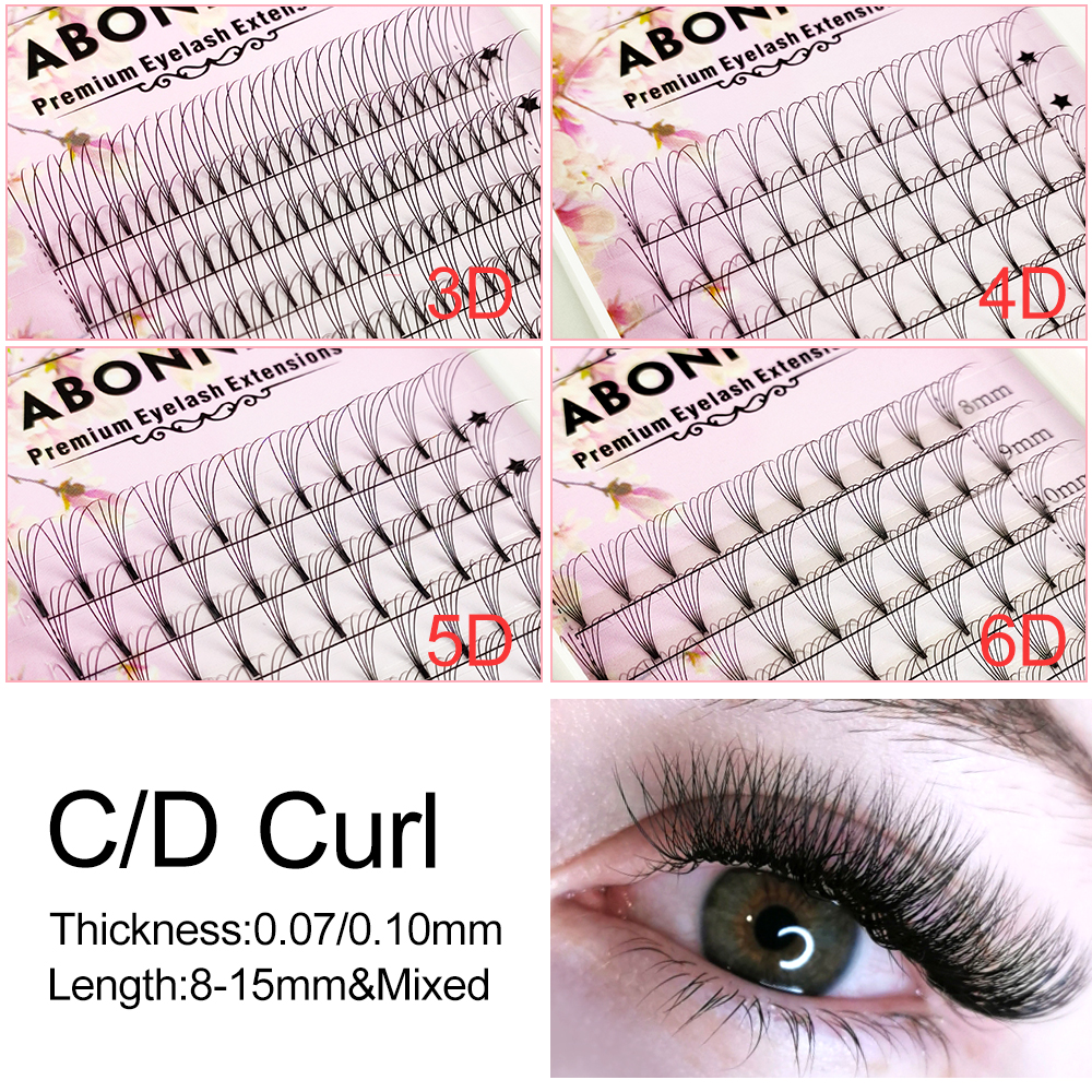 Abonnie 6D Narrow Fan Premade  - Eyelash Extension Russian avaliação e preço