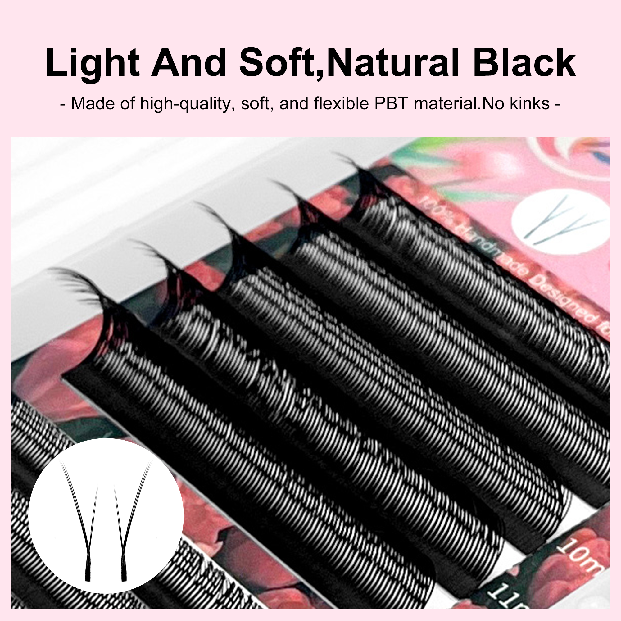 LAKANAKU YY Shape Black Fox Ey - Eyelash Extension Fox Eye avaliação e preço