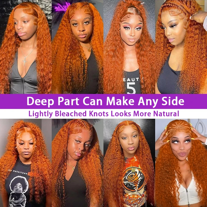 13x6 Ginger Orange Deep Wave L - Eyelash Extension Natural Look avaliação e preço