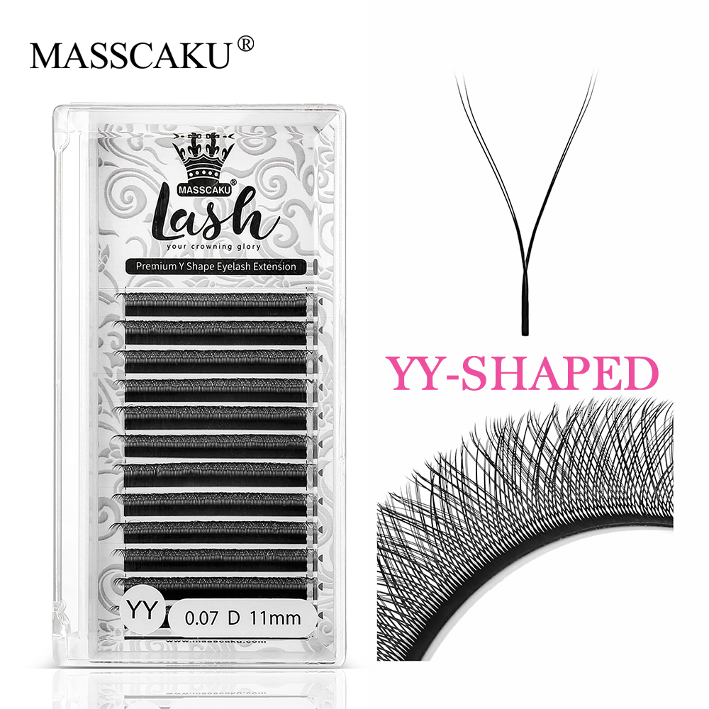 MASSCAKU Hot Selling Natural P - Eyelash Extension Russian avaliação e preço