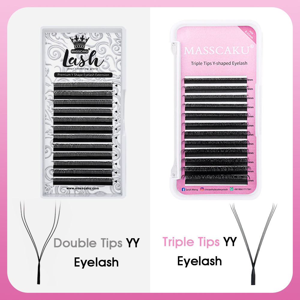 MASSCAKU Hot Selling Natural P - Eyelash Extension Russian avaliação e preço