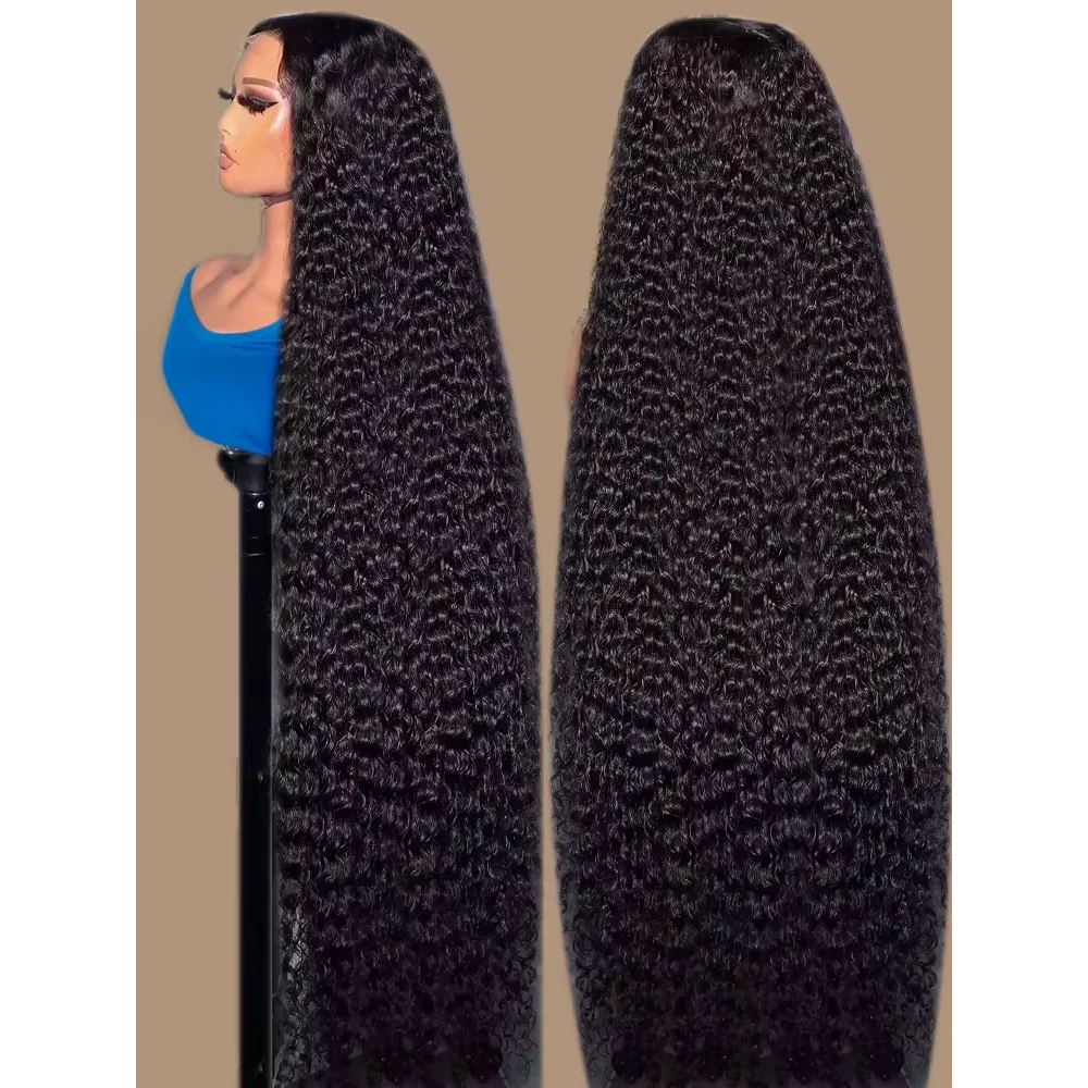 40 42 Inch HD 13x6 Jerry Curly - Eyelash Extension Natural Look avaliação e preço