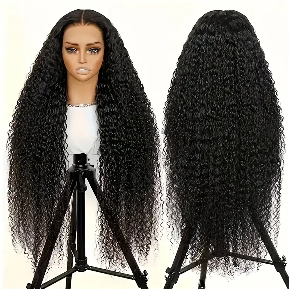 40 42 Inch HD 13x6 Jerry Curly - Eyelash Extension Natural Look avaliação e preço