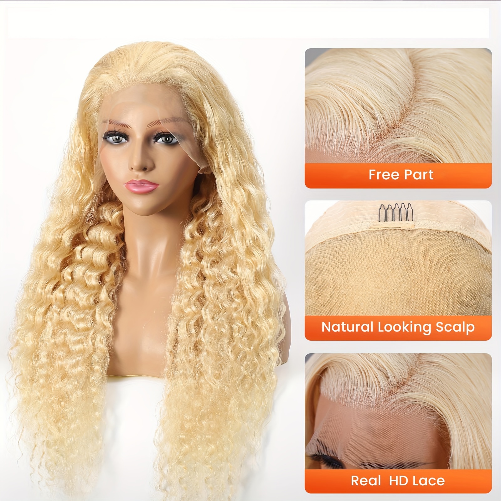 613 HD Lace Frontal Wig 13x4 1 - Eyelash Extension Natural Look avaliação e preço