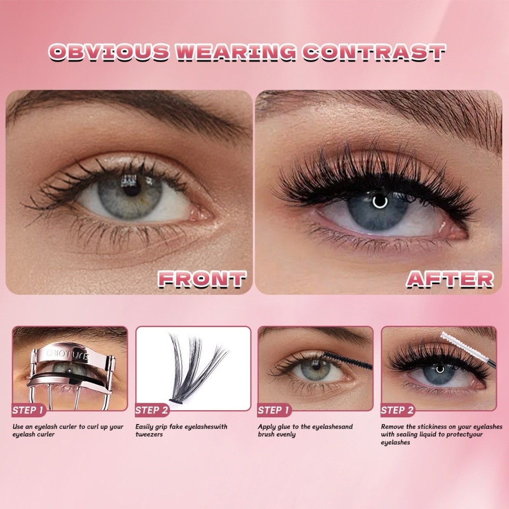 8-16mm Length False Eyelashes  - Eyelash Extension Natural Look avaliação e preço
