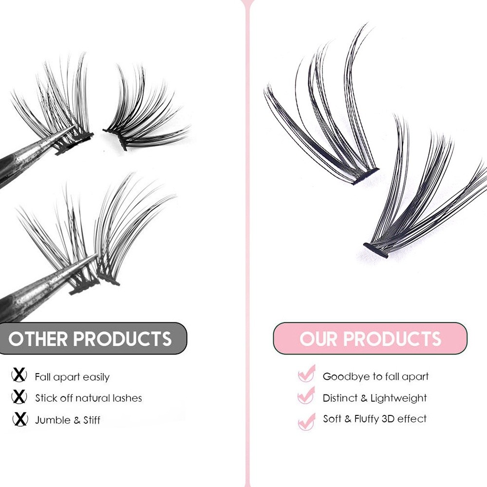 8-16mm Length False Eyelashes  - Eyelash Extension Natural Look avaliação e preço