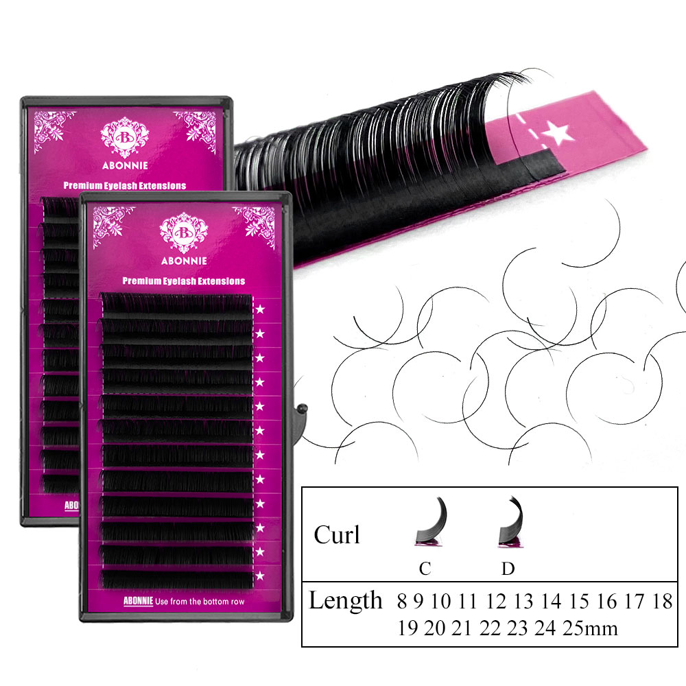 Abonnie B Curl 8-15mm Faux Ind - Eyelash Extensions Classic avaliação e preço