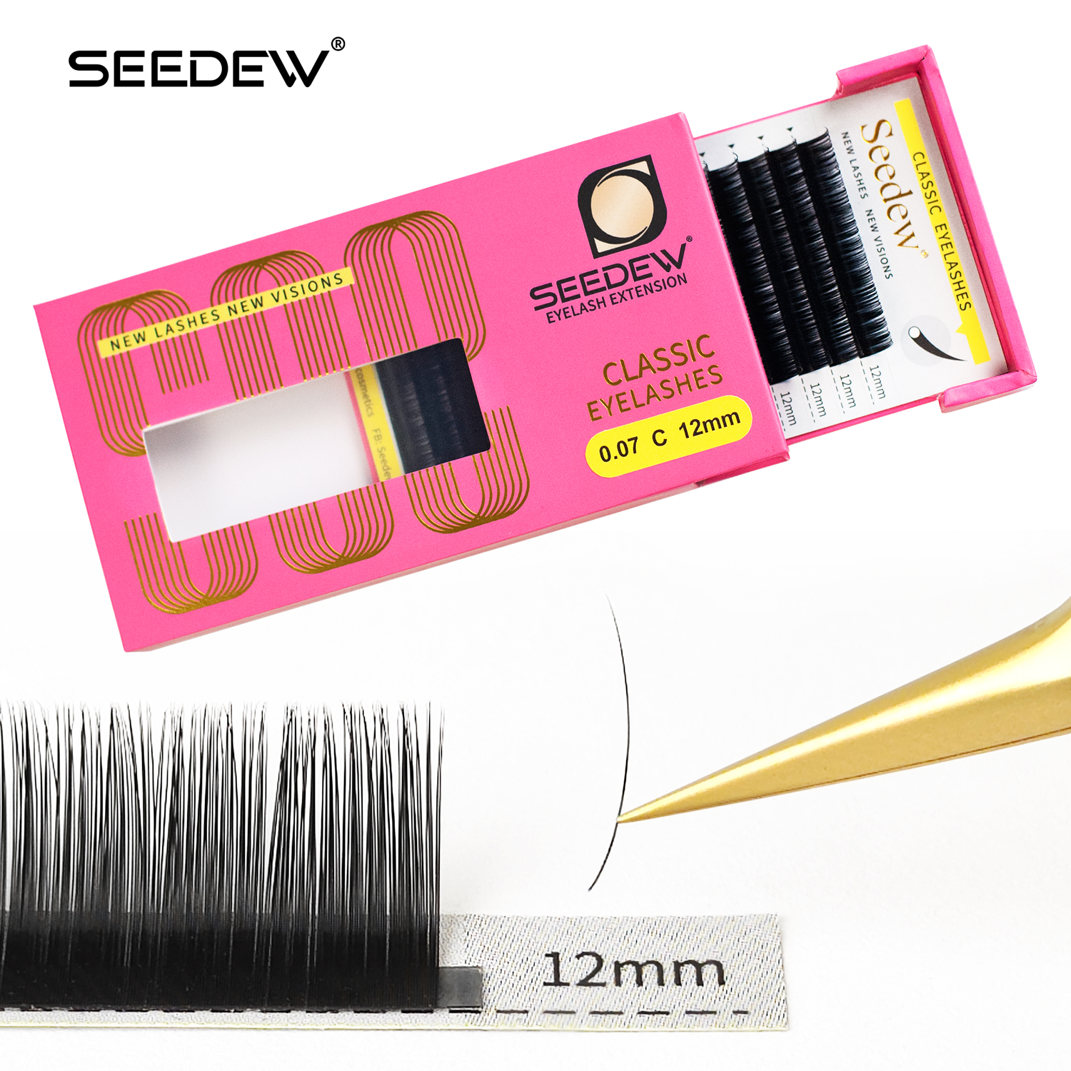 SEEDEW 0.07/0.05/0.15mm B/C/D/ - Eyelash Extension Anime avaliação e preço