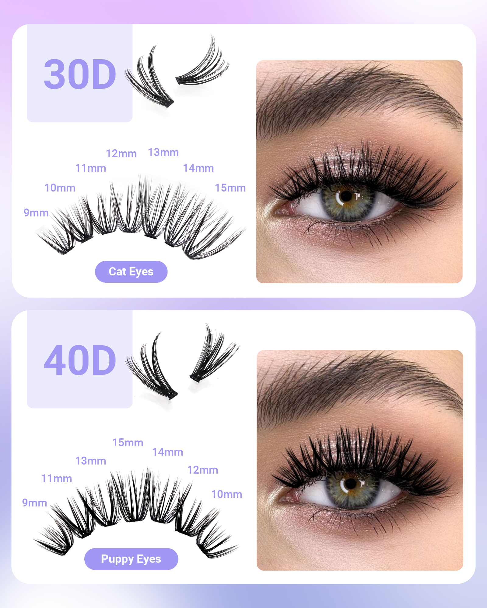 NAGARAKU 30P 40P Cluster False - Eyelash Extension No 9 avaliação e preço