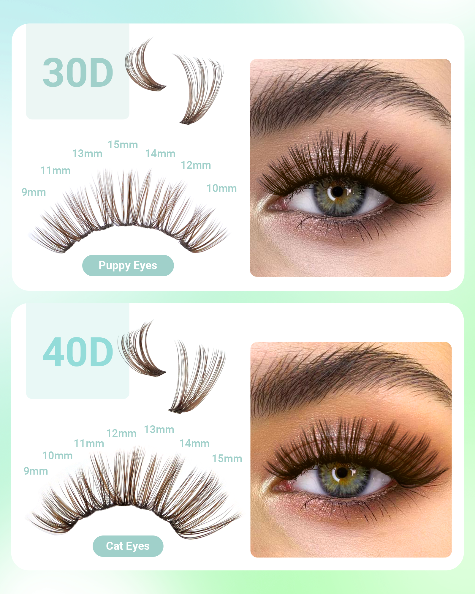 NAGARAKU 30P 40P Cluster False - Eyelash Extension No 9 avaliação e preço