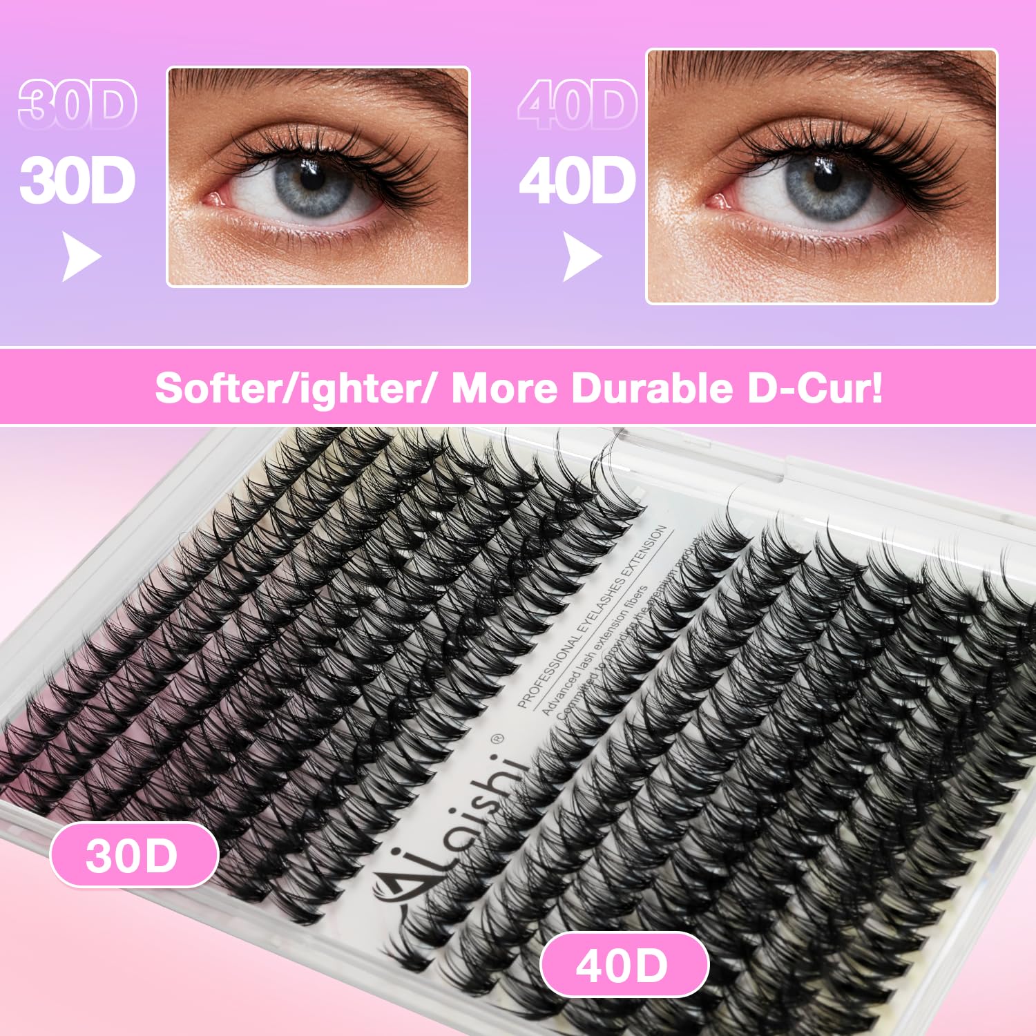 Lash Clusters Kit, DIY Cluster - Eyelash Extension No 9 avaliação e preço