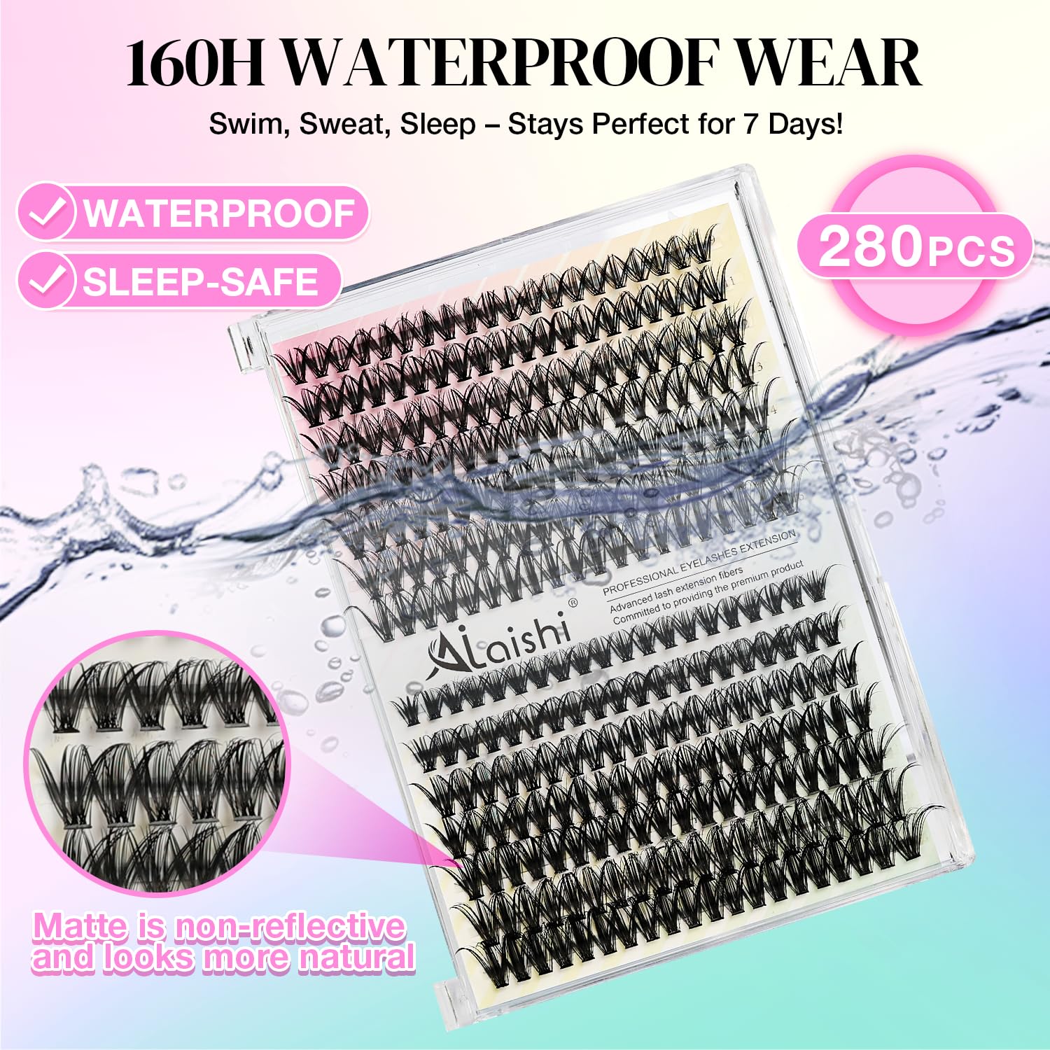Lash Clusters Kit, DIY Cluster - Eyelash Extension No 9 avaliação e preço