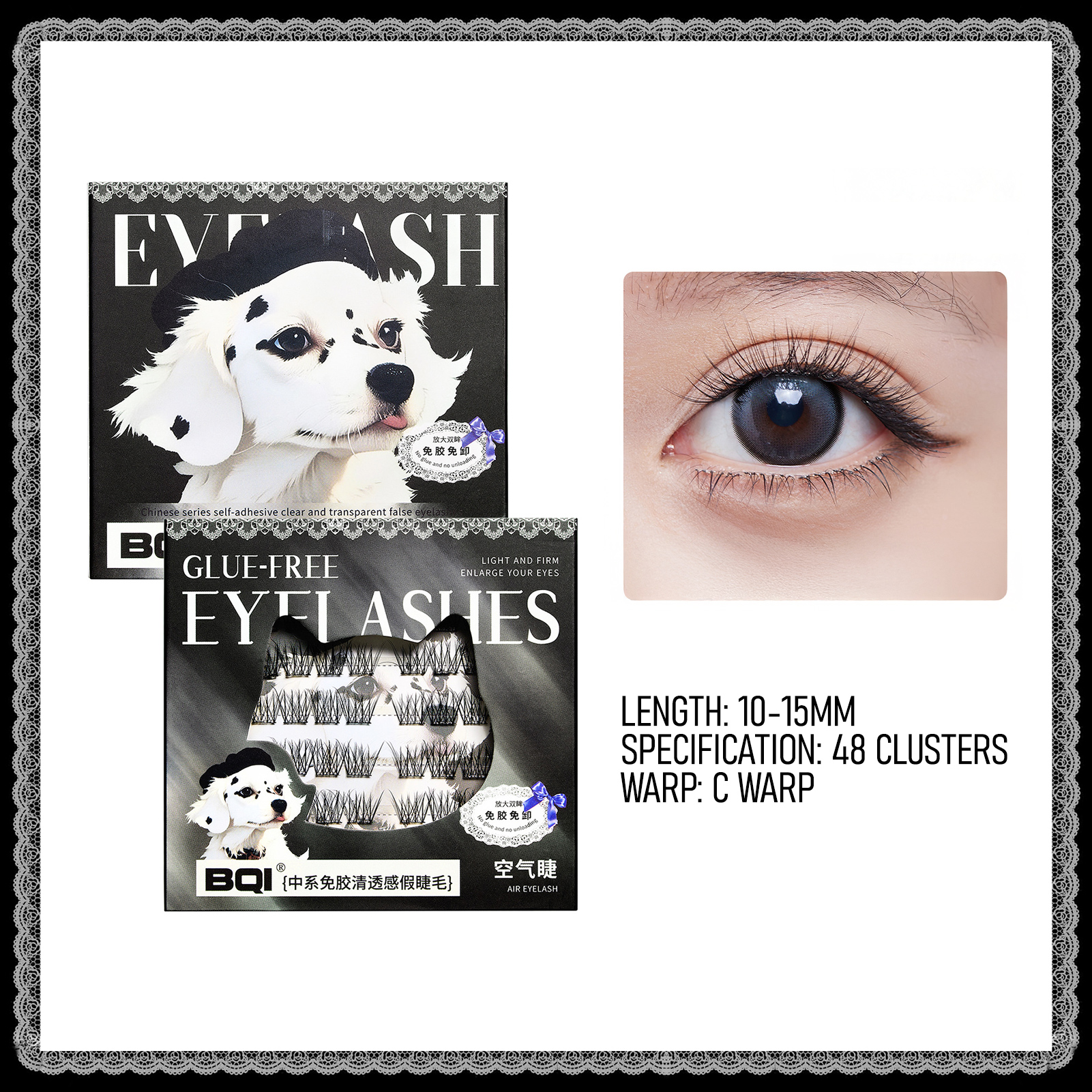 Manga Lashes No Glue 9-16mm Pr - Eyelash Extension No 9 avaliação e preço