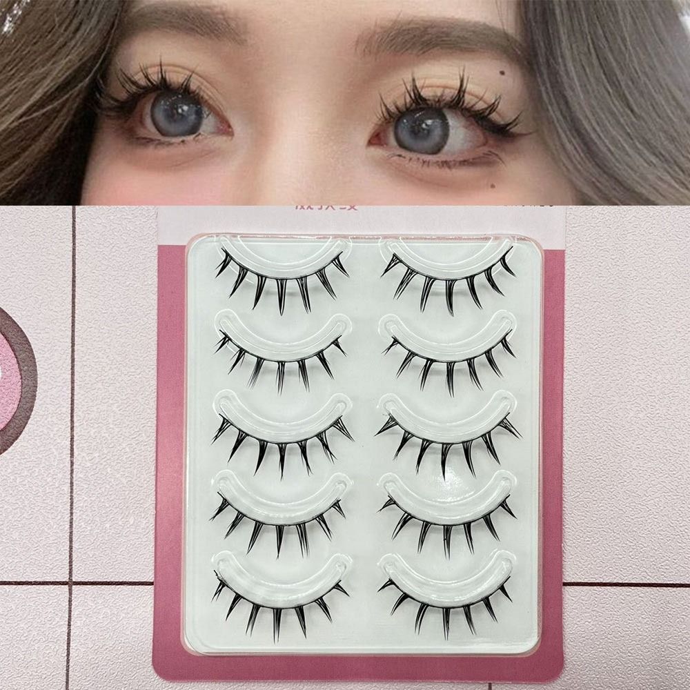 5 Pairs Pack Japanese Cosplay  - Eyelash Extension Anime avaliação e preço